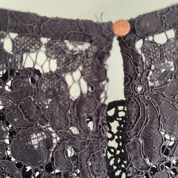 Xhilaration Wide Leg Jumpsuit w Lace Top Black-Medium - Picture 13 of 16